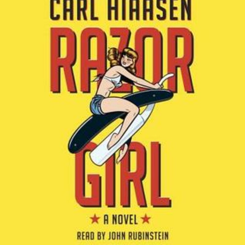 Audio
Razor Girl
(Andrew Yancy #2)
by Carl Hiaasen (Goodreads Author)

The new full-tilt, razor-sharp, unstoppably hilarious and entertaining novel from the best-selling author of Bad Monkey, Star Island, Nature Girl, et al.
When Lane Coolman's car is bashed from behind on the road to the Florida Keys, what appears to be an ordinary accident is anything but (this is Hiaasen!). Behind the wheel of the other car is Merry Mansfield--the eponymous Razor Girl--and the crash scam is only the beginning of events that spiral crazily out of control while unleashing some of the wildest characters Hiaasen has ever set loose on the page. There's Trebeaux, the owner of Sedimental Journeys--a company that steals sand from one beach to restore erosion on another . . . Dominick \"Big Noogie\" Aeola, a NYC mafia capo with a taste for tropic-wear . . . Buck Nance, a Wisconsin accordionist who has rebranded himself as the star of a redneck reality show called Bayou Brethren . . . a street psycho known as Blister who's more Buck Nance than Buck could ever be . . . Brock Richardson, a Miami product-liability lawyer who's getting dangerously--and deformingly--hooked on the very E.D. product he's litigating against . . . and Andrew Yancy--formerly Detective Yancy, busted down to the Key West roach patrol after accosting his then-lover's husband with a Dust Buster. Yancy believes that if he can singlehandedly solve a high-profile murder, he'll get his detective badge back. That the Razor Girl may be the key to Yancy's future will be as surprising as anything else he encounters along the way--including the giant Gambian rats that are livening up his restaurant inspections.