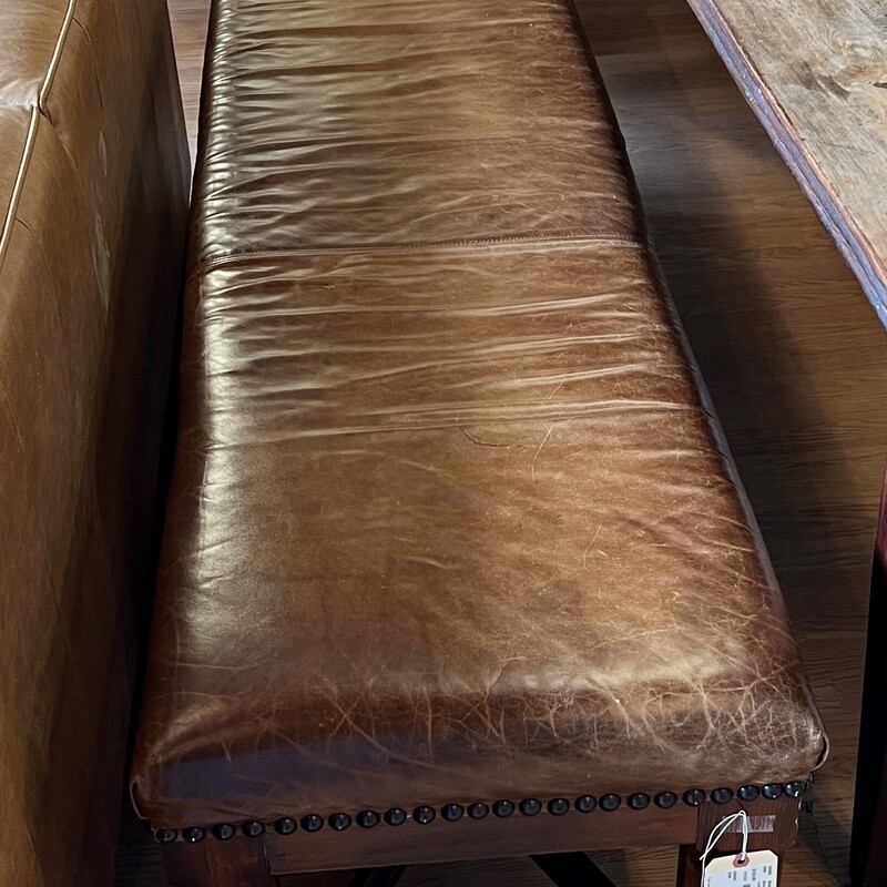 Leather Long Bench