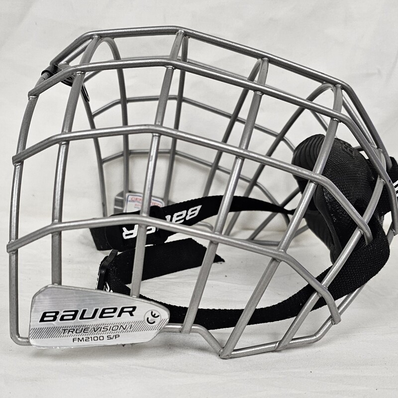 Pre-owned Bauer 2100 Hockey Helmet Cage, Gray, Size: S