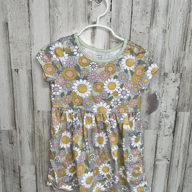 3T Sage Floral Dress