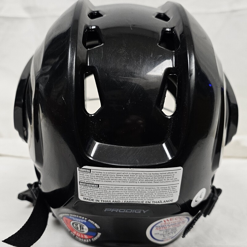 Pre-Owned Bauer Prodigy Hockey Helmet Combo, Black, Size: Youth, Certified through December 2024