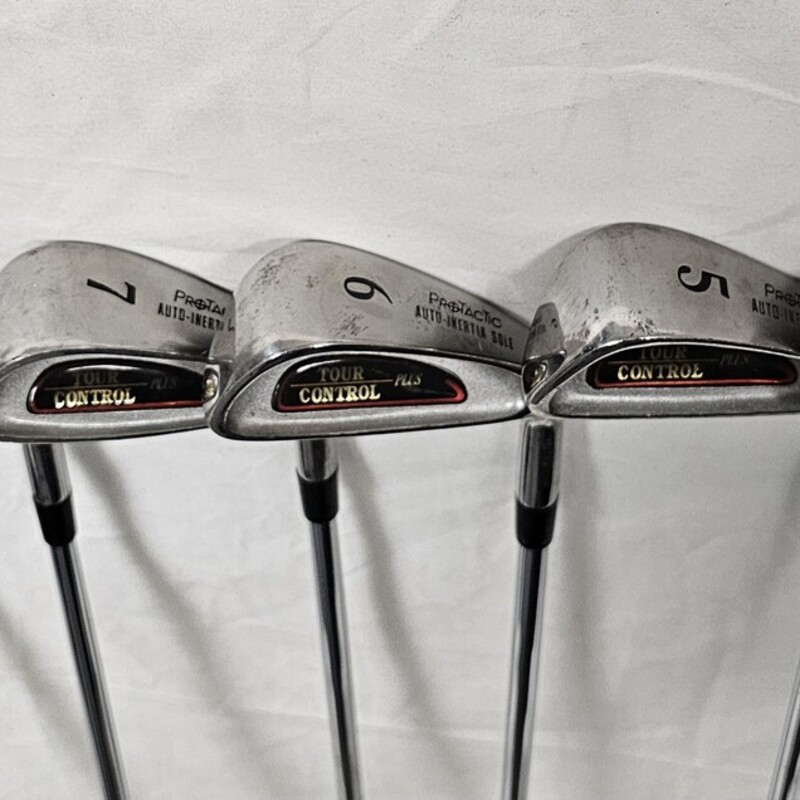 Tour Control Plus Golf Iron Set, 3-PW, Mens Right Hand, Regular, Pre-owned