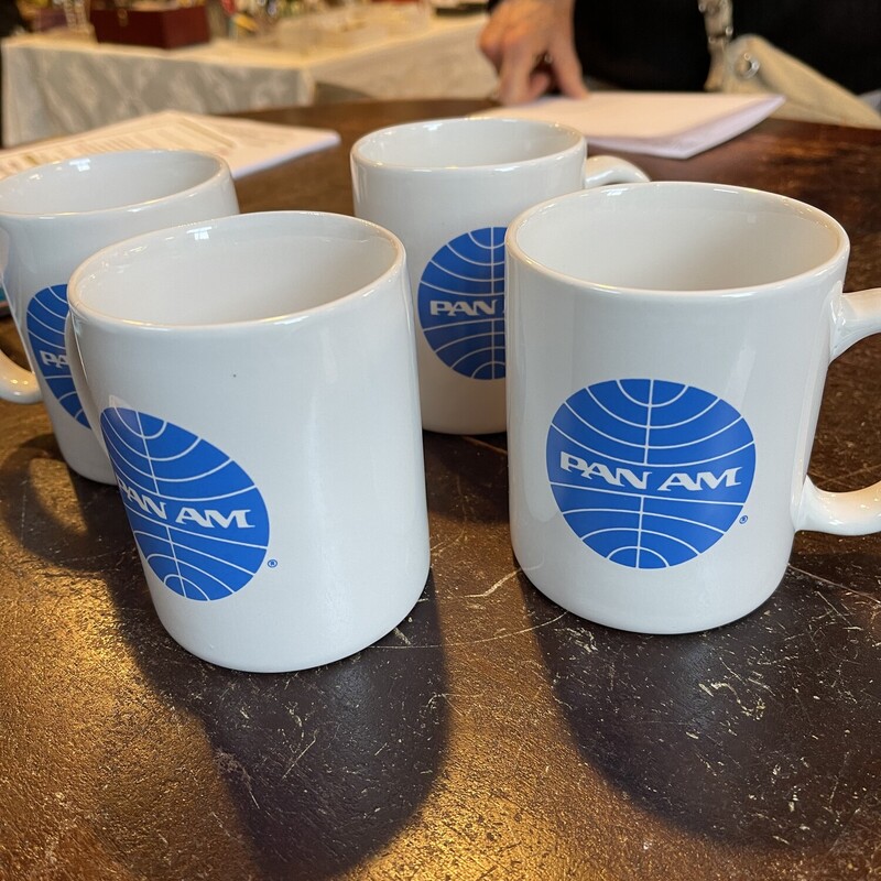 4 Pan Am Coffee Mugs