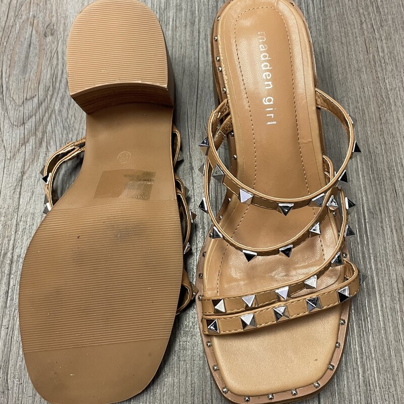 Madden Girl  Sandals, Tan, Size: 6.5Y