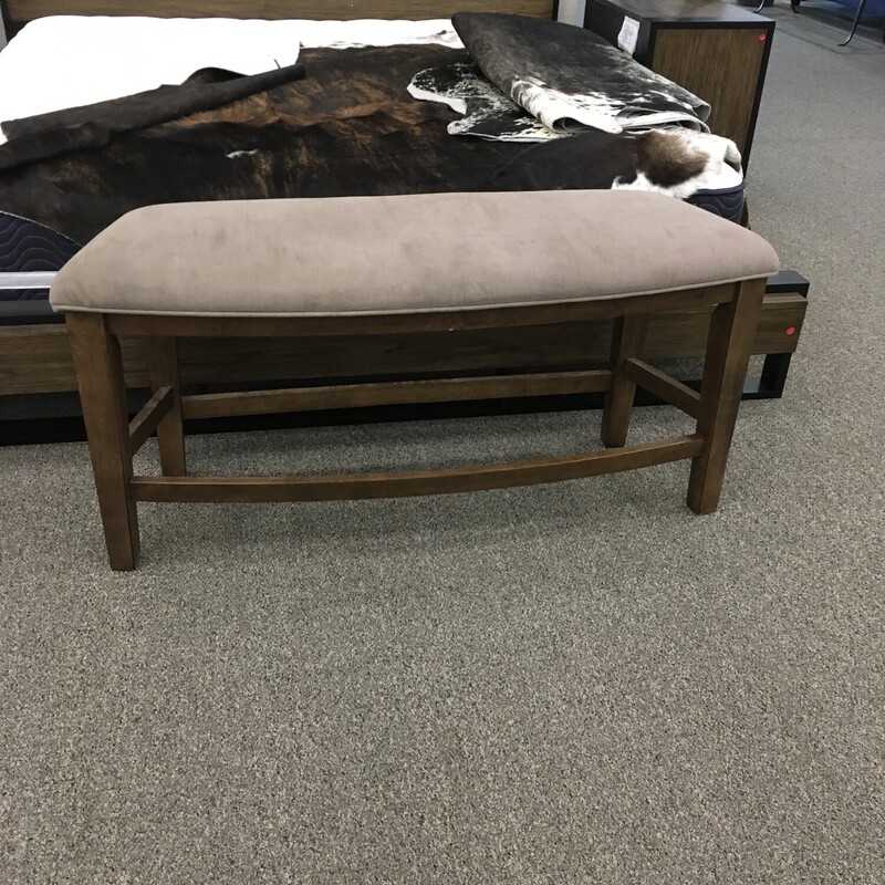 Curved Upholstered Bench
