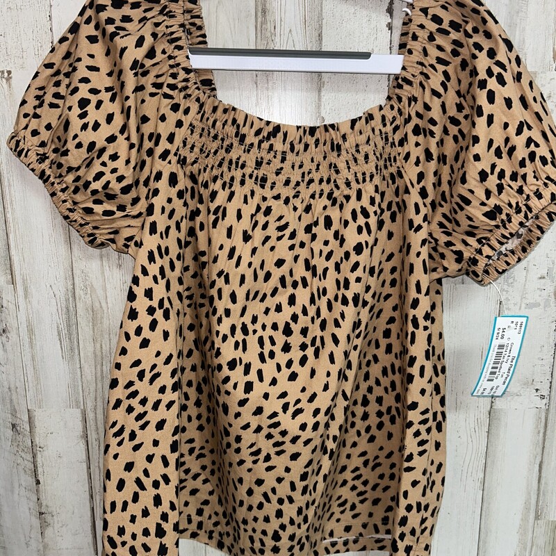 12/14 Tan Spotted Top