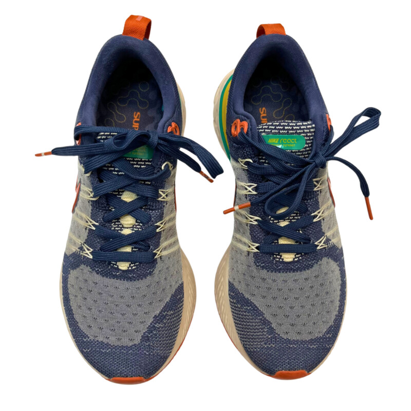 Nike React Infinity Run Flyknit 2 Running Shoes
Color: Thunder Blue
Size: 7.5
Insoles: SuperFeet