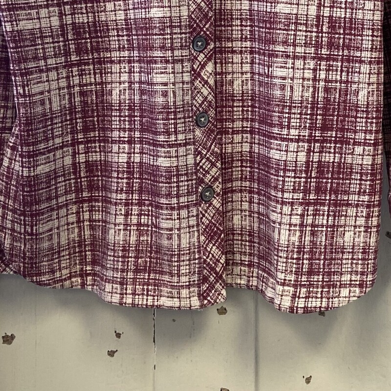 Mar/wht Check Shirt<br />
Mar/wht<br />
Size: XL