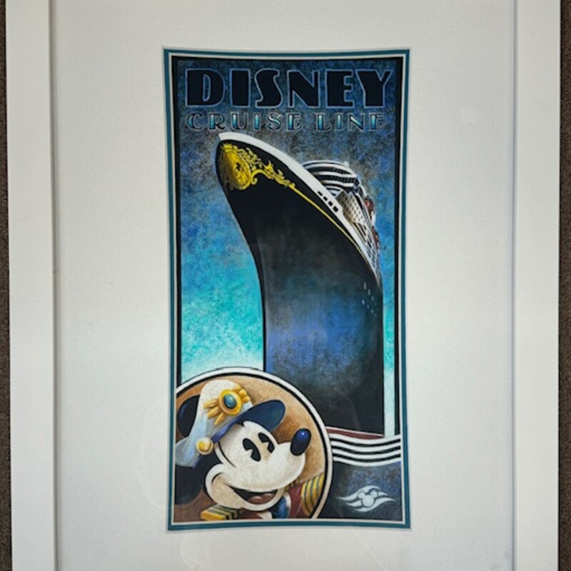 Wilson Disney Cruise Poster
Blue Black White Size: 16 x 20H