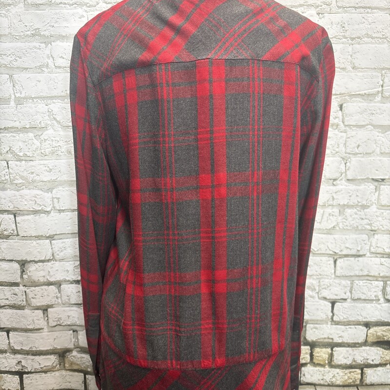 CAbi Cunningham, Plaid, Size: Medium