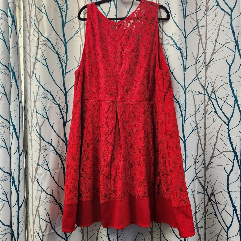 Penningtons Dress, Red, Size: 5X