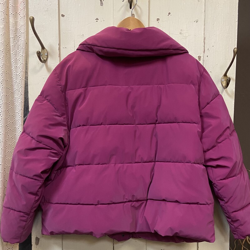 Pink Puffy Coat<br />
Pink<br />
Size: 1X
